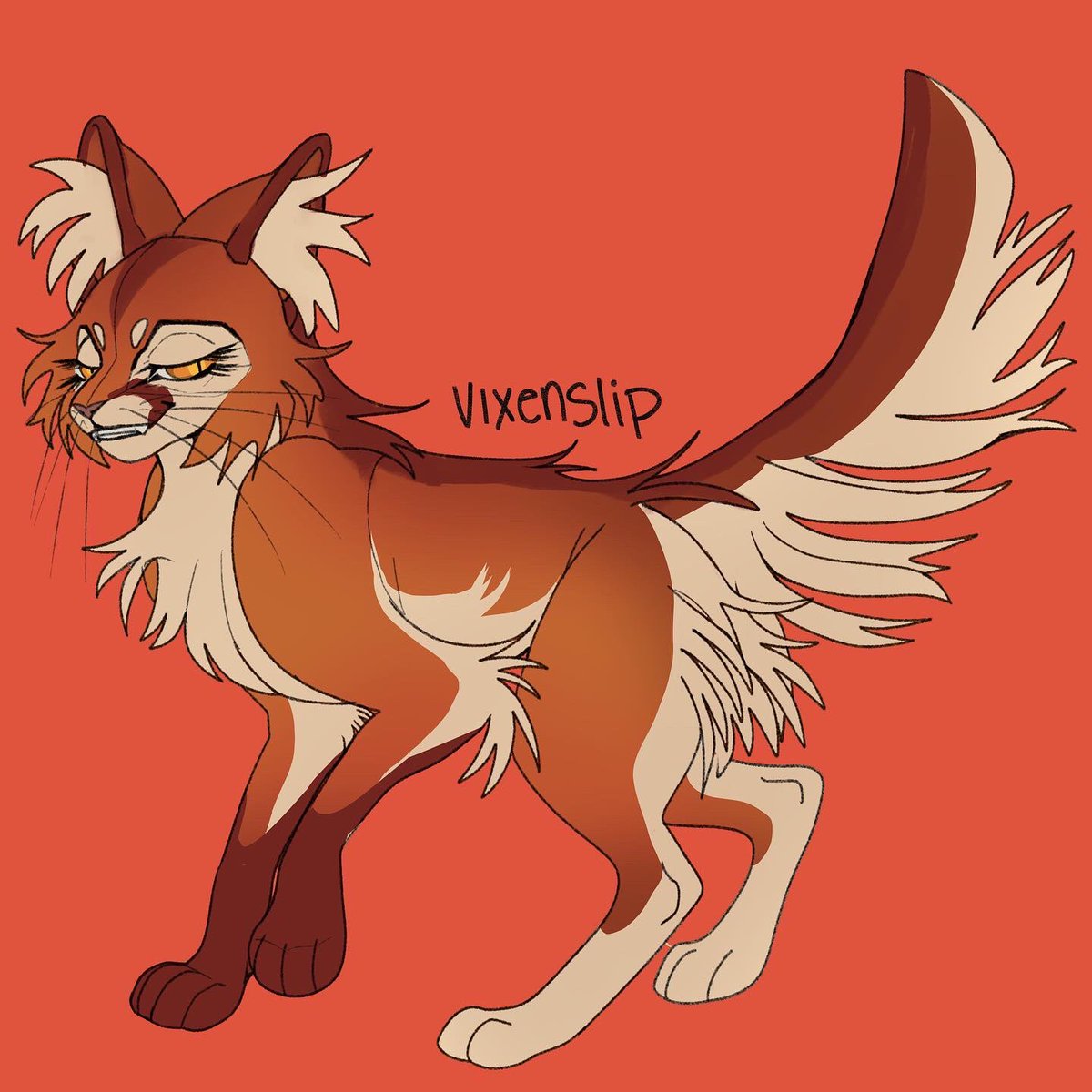 21329 - safe, artist:chatterfox, firestar (warrior cats), spottedleaf (warrior  cats), cat, feline, mammal, feral, warrior cats, bush, cloud, female,  flower, grass, holding, lavender, male, male/female, mouth hold, shipping,  sky, spottedfire (warrior cats)