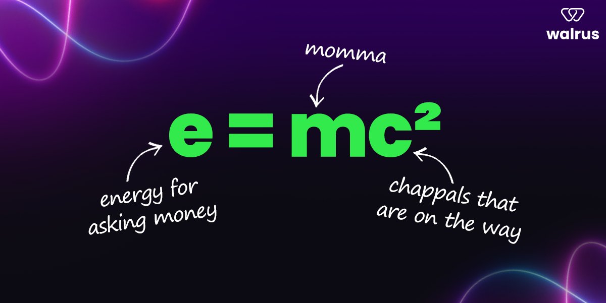 Einstein had his shit together. I still stand and beg my very sweet mother.

#walrusclub #neon #debitcard #integration