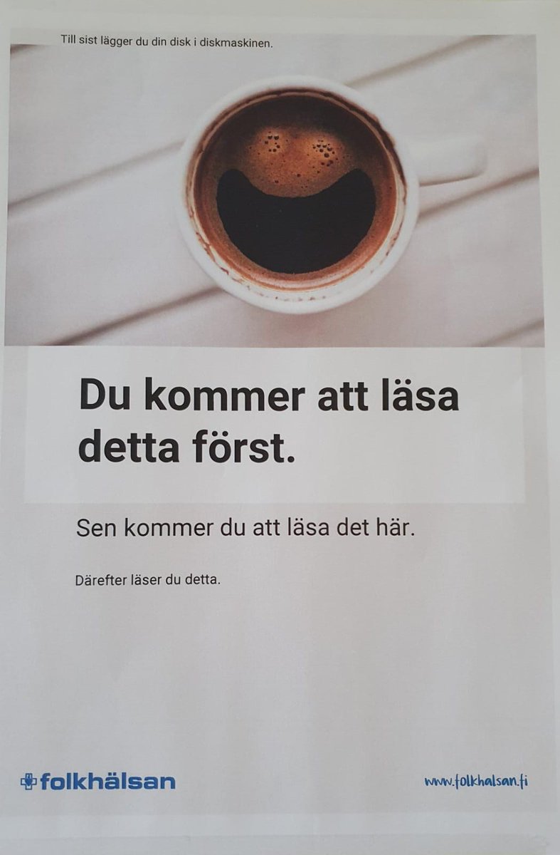 RosaWelander's tweet photo. Nyt kun monet palaavat toimistolle ainakin osittain, nousevat kahvihuoneen seinälaput ajankohtaisiksi. 

Löytyykö valtakunnasta tätä parempaa kehotusta täyttää tiskikone?

@Folkhalsan #konttori #tiskikone #arjenkäytäntöjä #takaisintoimistolle https://t.co/oHJJPSfJke