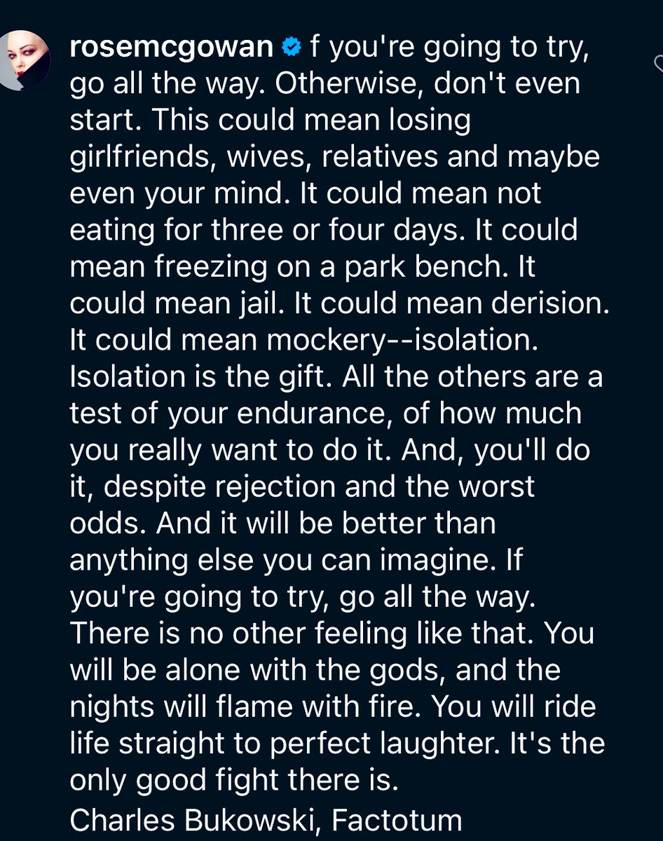 Charles Bukowski on Sacrifice