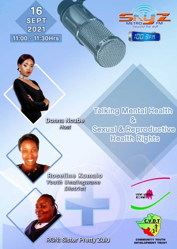 Join us today  @ 11am on @SkyzMetroFM and follow the discussion on Mental Health and SRHR @CydtMat #MentalHealthAwareness
#SRHRMATTERS