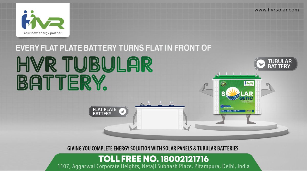 HVR_Solar's tweet photo. #HVR #Tubularbatteries are taller than flat plate #batteries. They are manufactured by using three main chemical compositions: lead-acid, lithium-ion, and saltwater, and are the very successful and best option for a home #solarpanel system.
#SolarManufacturer #Solar #Hvrsolar https://t.co/Dyi6sz5JdH
