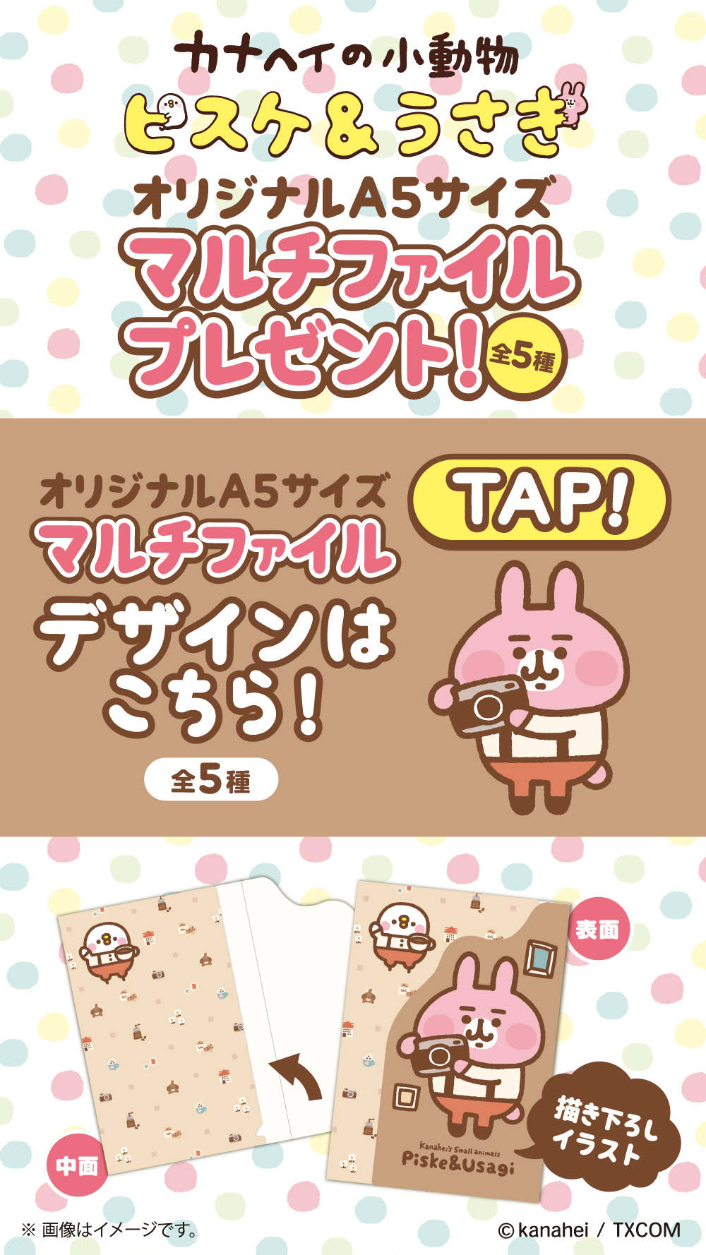 ファミリーマート 本日9 21 火 スタート ˏˋ カナヘイの小動物 ˎˊ 対象の明治商品購入で A5サイズマルチファイル がもらえる デザインは全5種類 どれがほしい で教えてね 詳しくは T Co