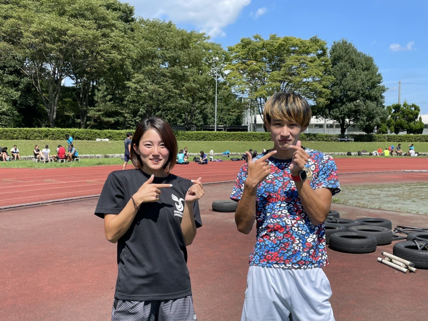 駿河台大学 陸上部上下ジャージ