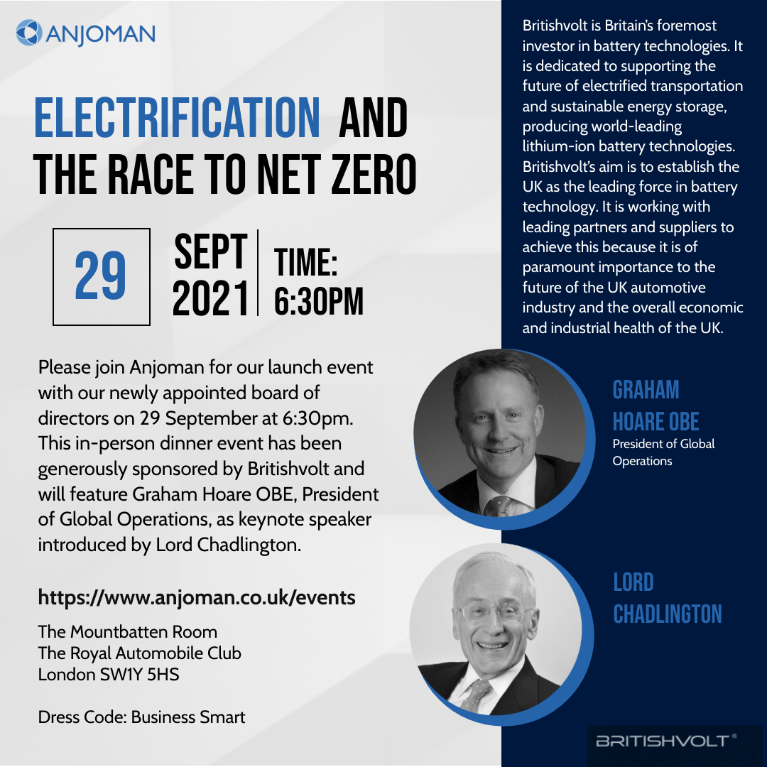 Please join Anjoman for our launch event with our newly appointed board of directors on 29 September at 6:30pm at The Mountbatten Room at The Royal Automobile Club. To register for this event, please visit: anjoman.co.uk/event-4489982/…