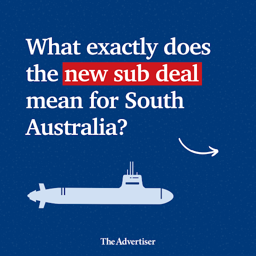 theTiser's tweet photo. The shock announcement that a fleet of nuclear-powered submarines will be built in South Australia has caused delight and trepidation. So what does it all mean? Latest analysis at link in bio: https://t.co/YPhErIRC41 @G_Polychronis @paulstarick #saparli #auspol #TheAdvertiser https://t.co/wJCFplRb6t