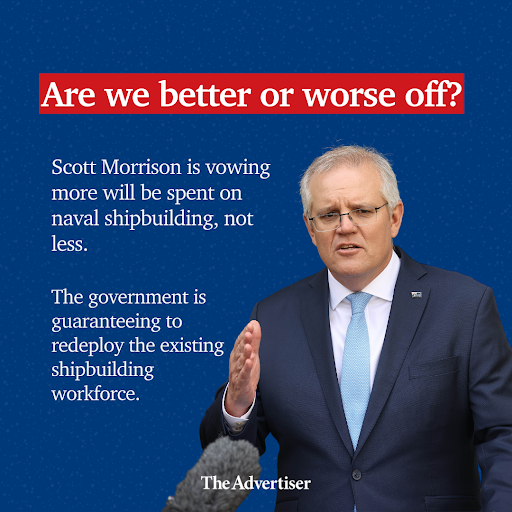 theTiser's tweet photo. The shock announcement that a fleet of nuclear-powered submarines will be built in South Australia has caused delight and trepidation. So what does it all mean? Latest analysis at link in bio: https://t.co/YPhErIRC41 @G_Polychronis @paulstarick #saparli #auspol #TheAdvertiser https://t.co/wJCFplRb6t