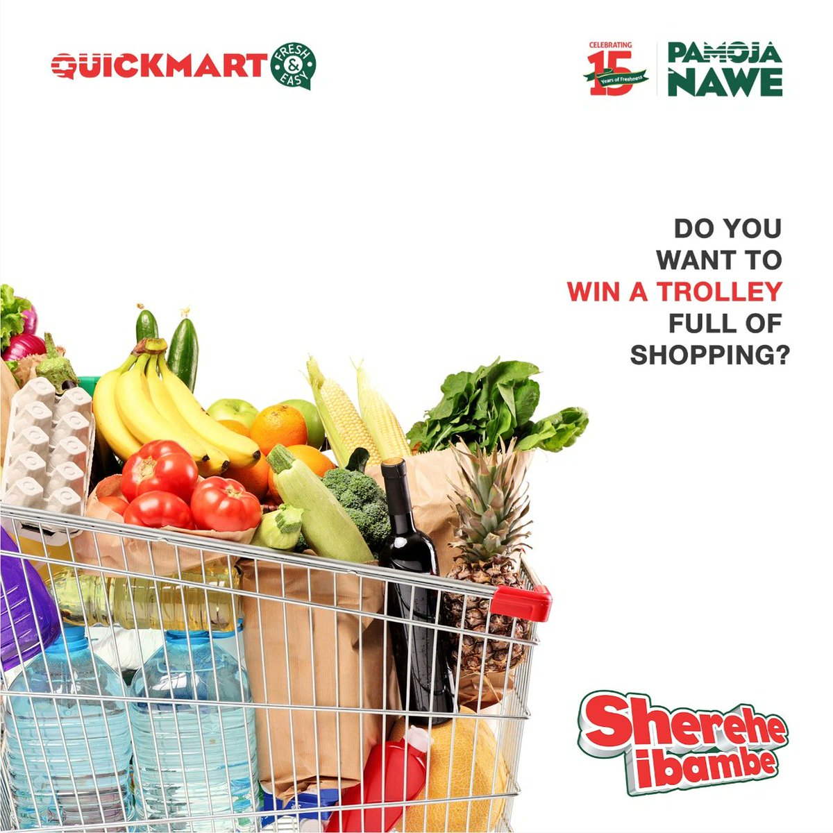 QuickmartKenya's tweet photo. Oyaa! Oyaa! Wakurugenzi kuna mazuri Quickmart!ππΎπΊπΎ
Hii ni chance ya kujoin the #Quickest15:
If we give you a trolley, a shopping list and 15 minutes, can you finish the shopping quickly to win 10K worth of items? https://t.co/SOUtRpK0r1