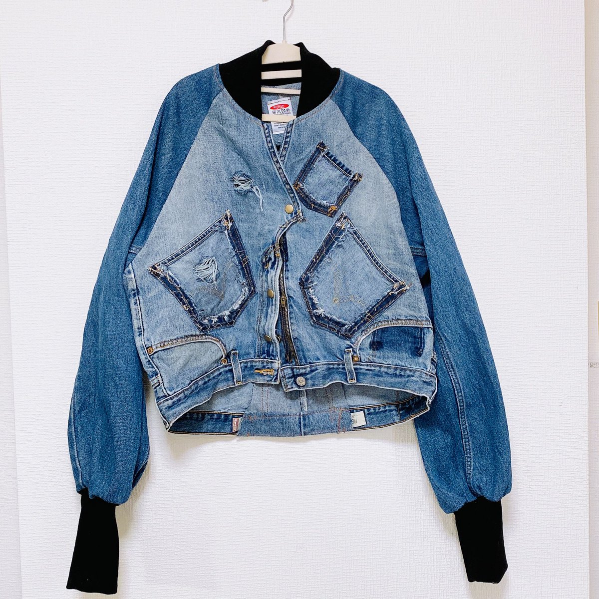 yokozxcv's tweet image. デニムMＡ1再販¨̮♡︎
オーダーも可能です。