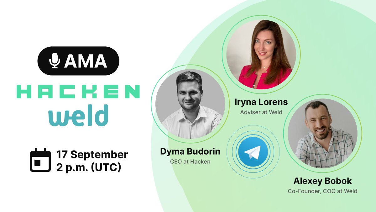 hackenclub's tweet photo. Your attention, please! Don't miss the Voice AMA (@MoneyWeld and Hacken). Topic - new strategic partnership.

📅When: 17 Sep 2 p.m. UTC

📍Location: https://t.co/ROY5vQkHhH

Put your questions below the post (the author of the best one will get a reward). https://t.co/7akIQc8S4E