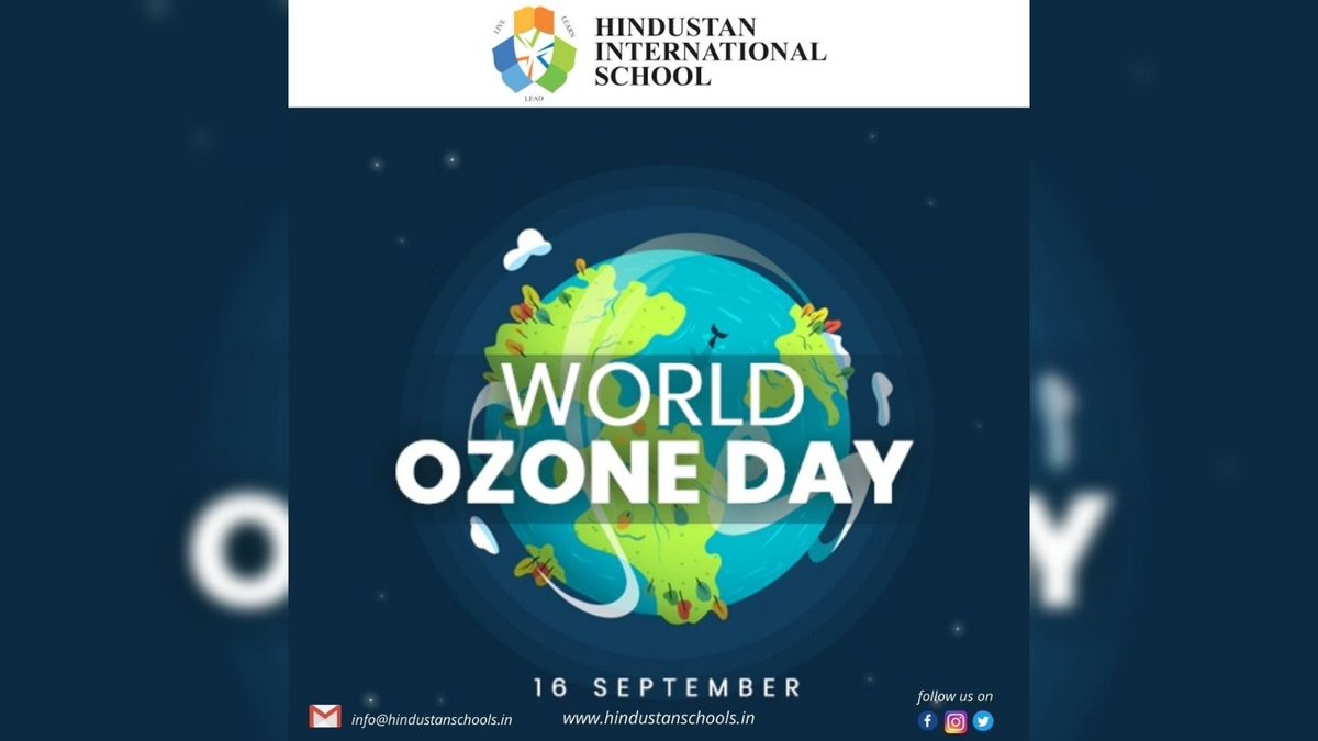 HindustanInter3's tweet photo. Earth without the ozone layer is like a house without a roof. Save the Ozone layer. Go green, go genius, stamp the carbon, stand tall, and stitch the ozone layer. Keep Ozone from becoming the no zone.Happy World Ozone Day!-@HindustanInter3 
#ozoneday2021 #saveearth #protectozone https://t.co/sb7FYT31e0