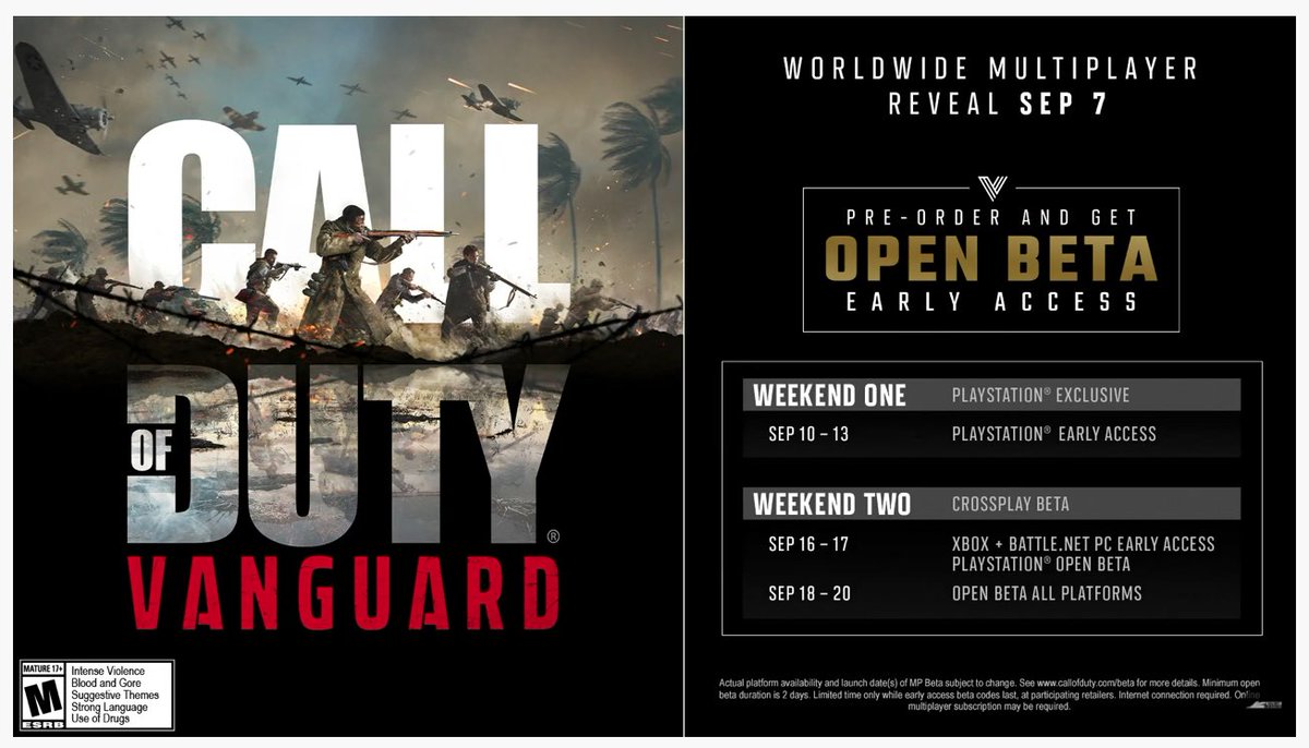 Mitcho π¬ (@mitchgames247) on Twitter photo β οΈGIVEAWAYβ οΈ
Giving away 10 #CallofDutyVanguard BETA Codes!
How to enter:
β
Follow me <a href="/MitchGames247/">Mitcho π¬</a>
β
Retweet this Tweet
Will be drawing winners tomorrow. β οΈGIVEAWAYβ οΈ
Giving away 10 #CallofDutyVanguard BETA Codes!
How to enter:
β
Follow me <a href="/MitchGames247/">Mitcho π¬</a>
β
Retweet this Tweet
Will be drawing winners tomorrow.