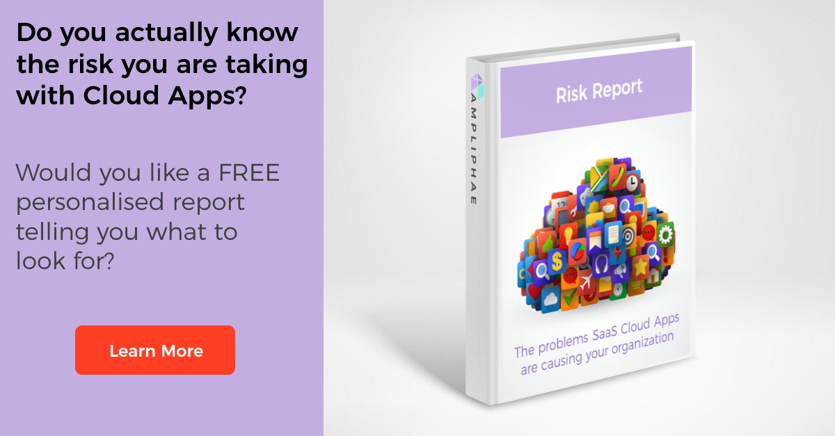 At Ampliphae we are offering #CIISecLive2021 attendees a free, personalised report into what the risks of SaaS mean for you and your organisation.  Visit the #LORCA booth and select "Free SaaS Report" or click  ampliphae.com/saas-report-te….
