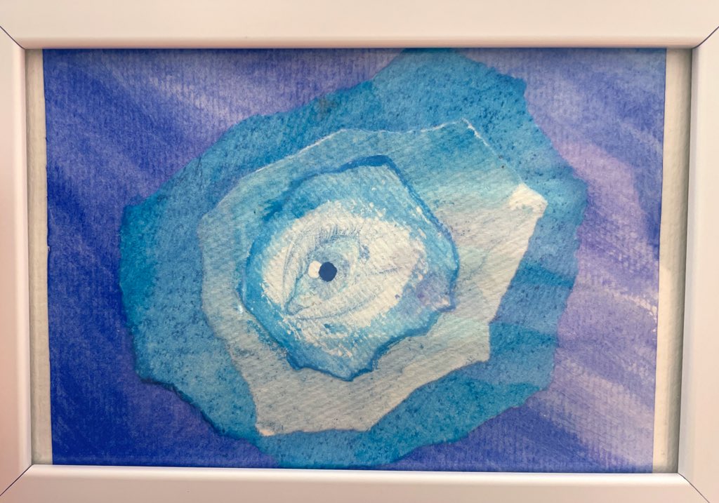 Some students showing real initiative with their learning in only the first few weeks! One of our year 7s worked on this lovely piece at home after their first art lesson. Amazing!