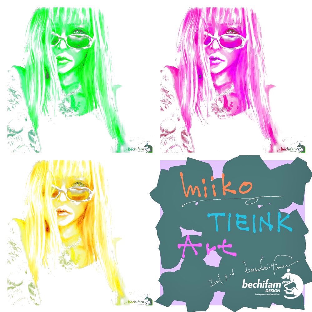 @315HNNHRC 
#miiko
#TIEINK 
🍑🤙🌈🙏🇯🇵🌸
#bechifam
#bechifamdesign 
#Instagram 
========================
#portraitart #portraitdesign #drawingportrait #designportrait #artportrait 
#colorfulhair 
#colorfulgirl 
#fashiongirl
#Sunglasses 
#おしゃれママ
