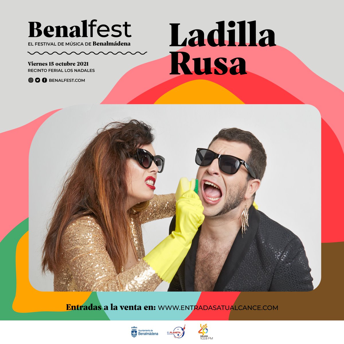 No podemos esperar más... la que van a liar <a href="/LadillaRusa/">Ladilla Rusa</a> en #Benalfest2021 no va a ser normal 🎉
🗓️  Viernes 15 de octubre
📍 Recinto ferial Los Nadales
🎟  Entradas a la venta en: entradasatualcance.com/tickets-benalf…