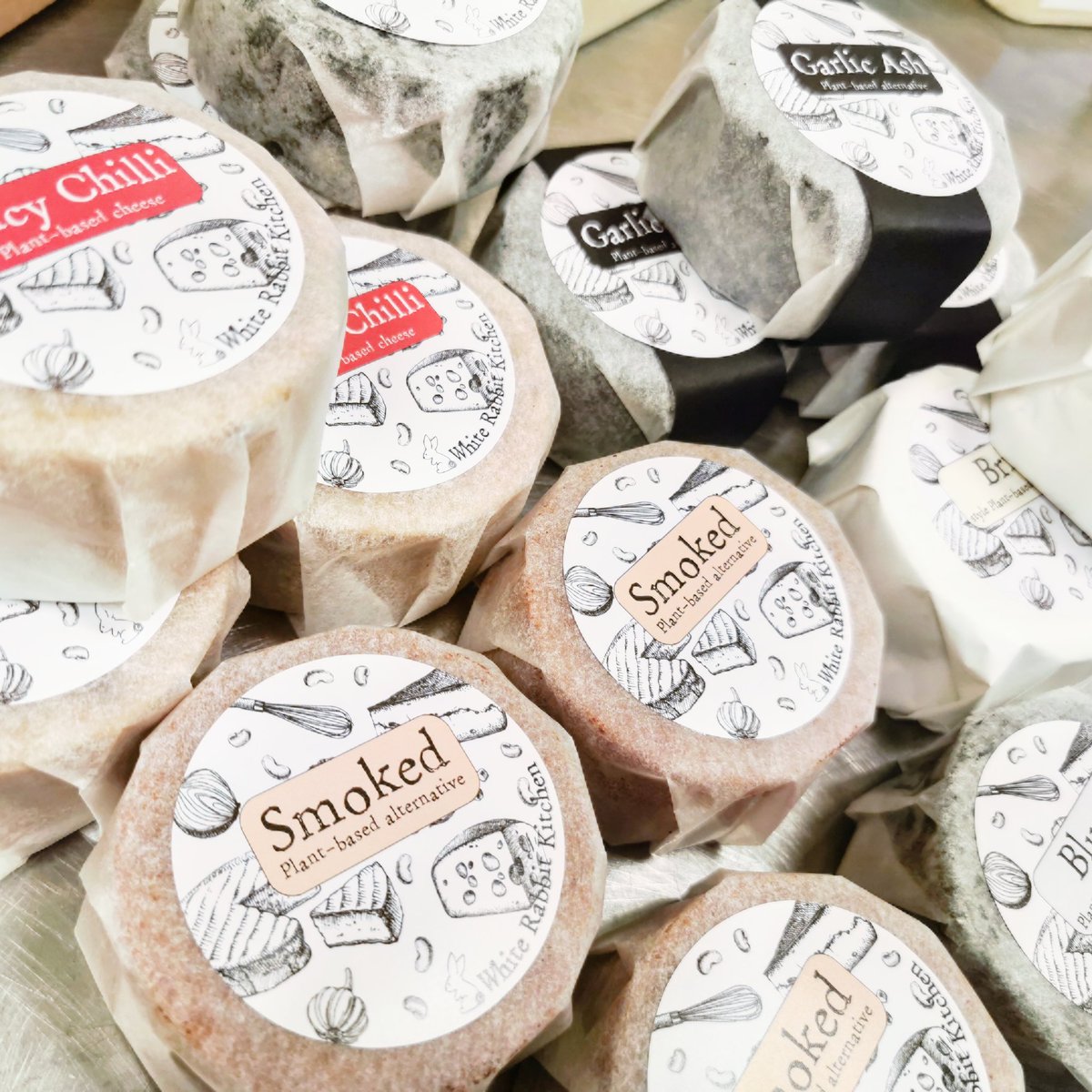 White Rabbit Kitchen (@whiterabbitk) on Twitter photo Lots of lovely little cheeses delivered to <a href="/HawardenEstate/">Hawarden Farm Shop</a> yesterday ready for their <a href="/TheGoodLifeExp/">The Good Life Society</a> festival this weekend! 😎🌿
There's some of all of the aged flavours in the farm shop waiting for you ☺️💚🌱 Lots of lovely little cheeses delivered to <a href="/HawardenEstate/">Hawarden Farm Shop</a> yesterday ready for their <a href="/TheGoodLifeExp/">The Good Life Society</a> festival this weekend! 😎🌿
There's some of all of the aged flavours in the farm shop waiting for you ☺️💚🌱