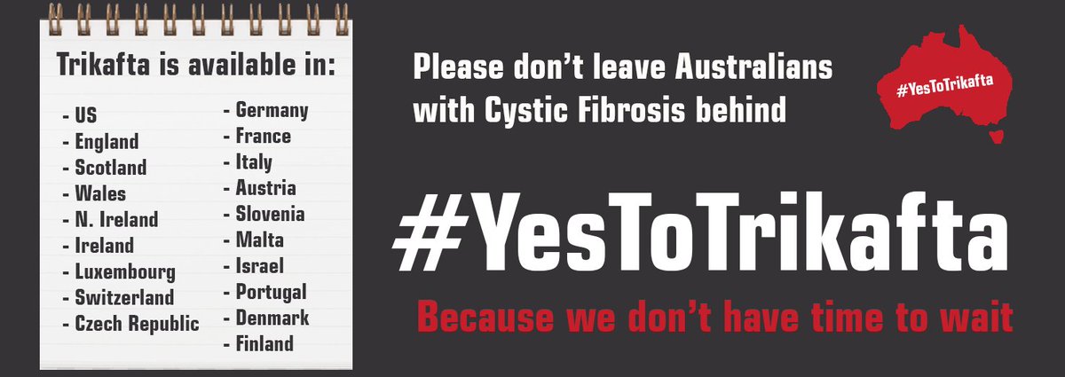 With Trikafta available in 19 countries, we're hopeful that 2021 will be the year that Australia is added to this list. Please help by signing this petition aph.gov.au/e-petitions/pe… #YesToTrikafta
