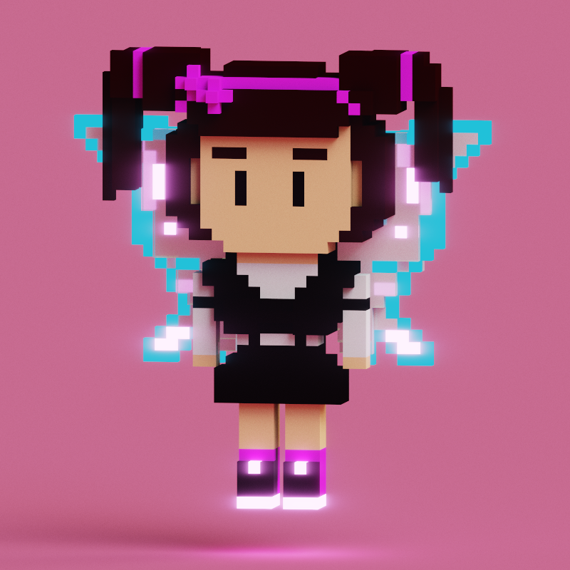 DORA is now available on <a href="/TheBinanceNFT/">Binance NFT</a>✨

DORA’s wings spread joy, love and hope for a bright future💜

CRYPTO BASTARDS is a collection of 1000 unique voxel characters that represents different reflections of culture.

binance.com/uk-UA/nft/good…