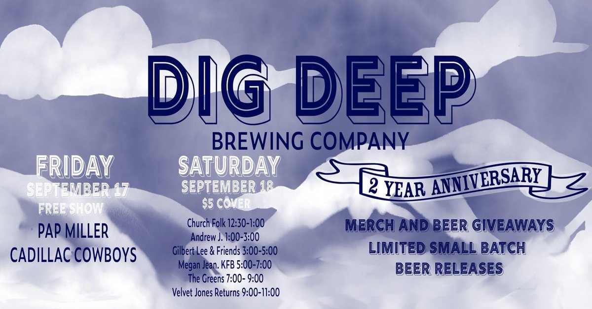 Hey #CumberlandMD we’re coming back to see you in two days! #DigDeepBrewingCo #WVRockNRoll #InterstateJimJams