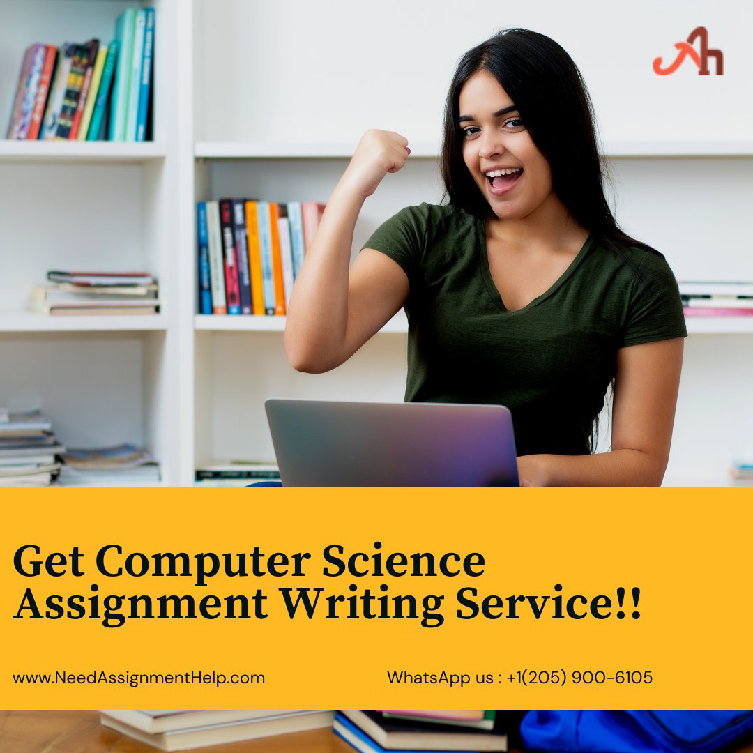 NeedAssignment's tweet image. Get Computer Science Assignment Writing Service!!
We at NeedAssignmentHelp provide the most reliable and #affordable #computerscienceassignment help. To avail of amazing offers & our services then contact us at +1(205) 900 6105 or mail us at help.nah@gmail.com now!