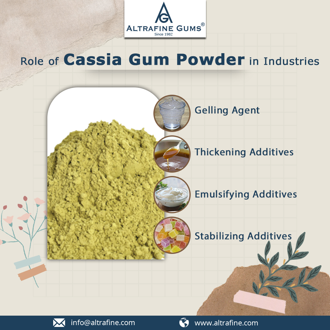 altrafinegums's tweet photo. #CassiaGumPowder has variety of uses according to needs of different industries. It can be used as a gelling agent and thickening, emulsifying, & stabilizing additive in making of different products. For more details visit at https://t.co/ACBZW4Kbwv #CassiaToraPowder #Altrafine https://t.co/WdJI5KX9rD