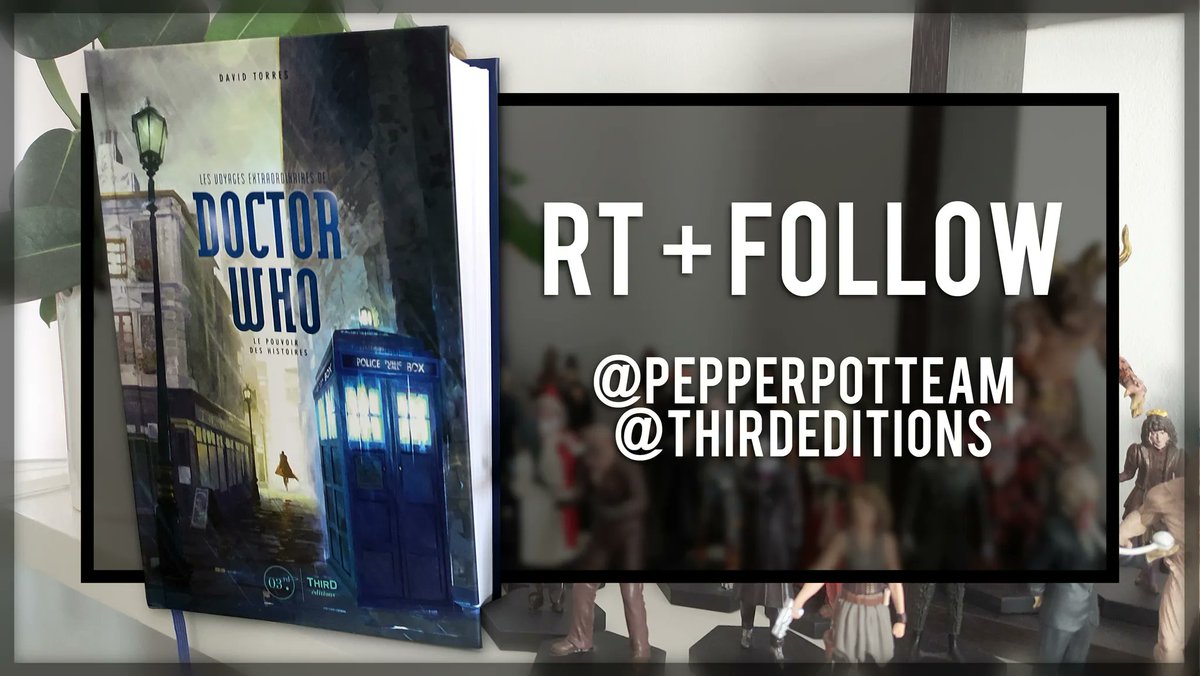 PepperpotTeam's tweet image. ✨CONCOURS✨

Pour célébrer la sortie du livre « Les Voyages extraordinaires de #DoctorWho - Le pouvoir des histoires » écrit par @Solfaerym, on vous offre une édition classique !

Pour participer :
RT + Follow @PepperpotTeam et @ThirdEditions 

TAS 23/09