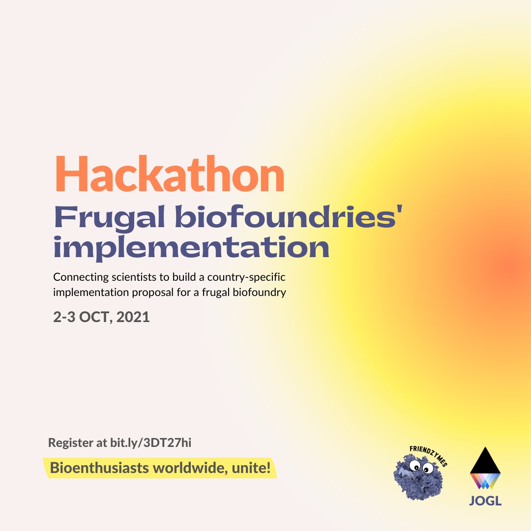 .<a href="/Friendzymes/">iGEM Friendzymes</a> is developing a frugal biofoundry for the production of enzymes essential for Synthetic Biology.

They're calling bioenthusiasts from around the world to research &amp; understand critical needs and bottlenecks in biotechnology across the globe.

bit.ly/3hdn1hr