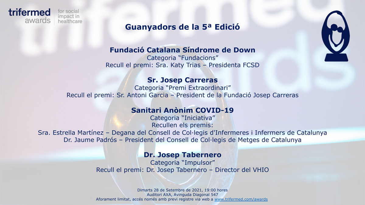 CCMC_MetgesCat's tweet photo. Els #TrifermedAwards reconeixen el 'Sanitari Anònim COVID-19' en representació dels professionals de la salut que han lluitat contra la pandèmia. 

El #CCMC i @infermerescat recolliran el guardó el 28/09

Si voleu assistir a la gala, us heu inscriure aquí 
https://t.co/EZXr32aOBX https://t.co/8CrDPTAbed