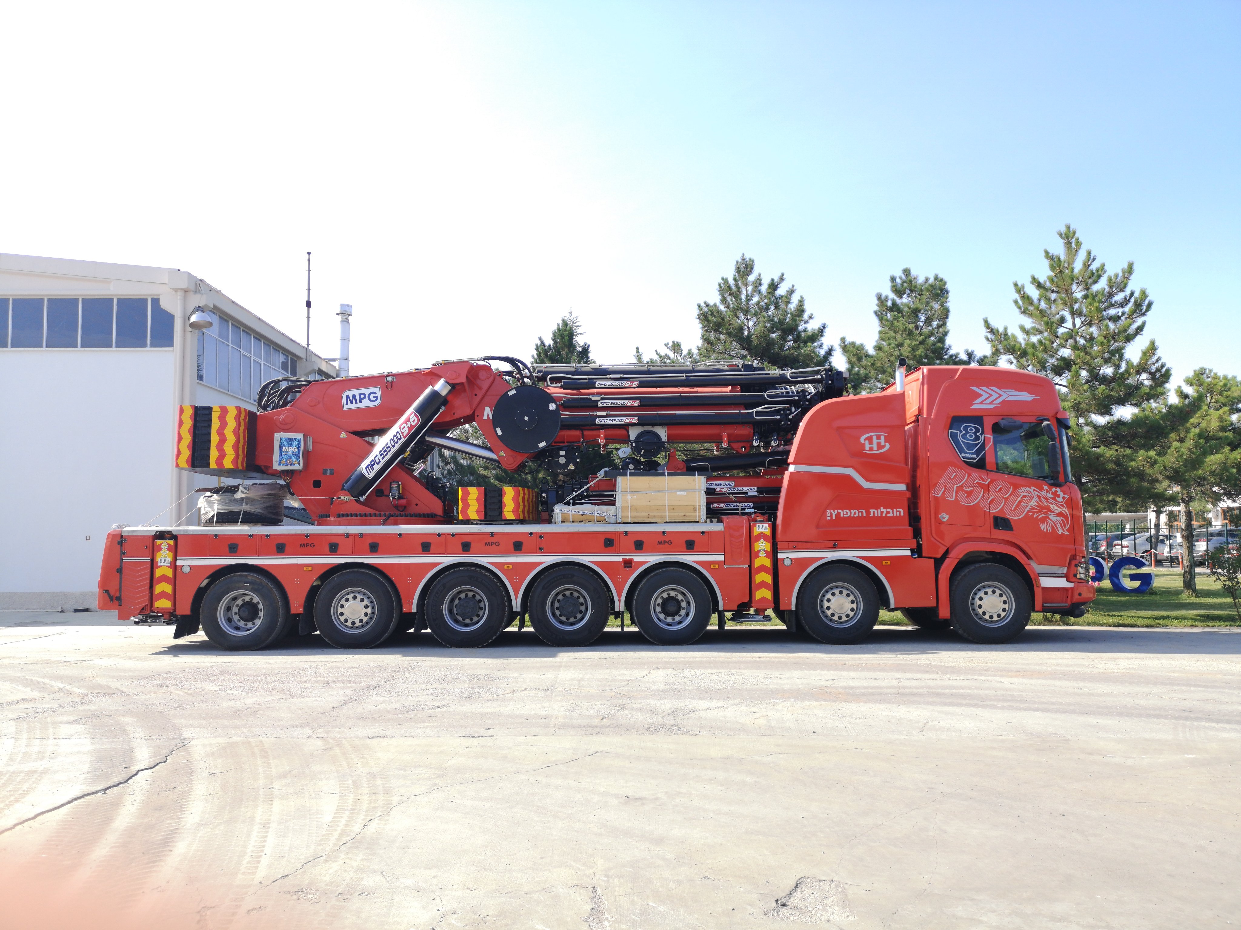 MPG A.Ş. (MPG Inc.) on Twitter: "Hovalot Hamifrats strengthens its fleet with 2 new branded cranes. Hovalot Hamifrats filosunu 2 adet yeni MPG vinci ile güçlendirdi. #crane #kran #grúa #scaniatrucks #