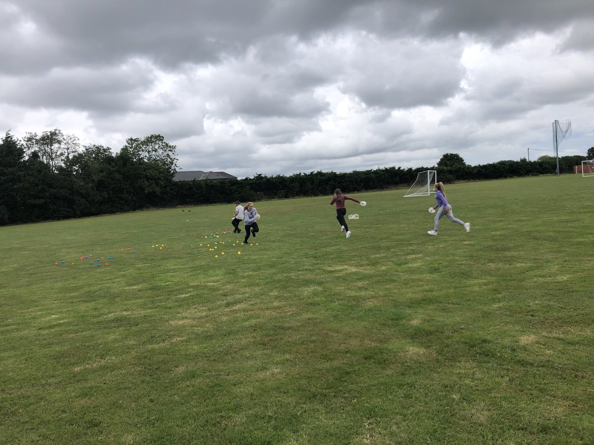 EVCgaa's tweet photo. The start of our 1st year wellbeing program for the new year “Going Well”. We made the most of the good weather with plenty of fun activities, great participation by all. Well done to all students involved @EnniscorthyVc @EoinMorrissey88 https://t.co/0MTZcDfs6R