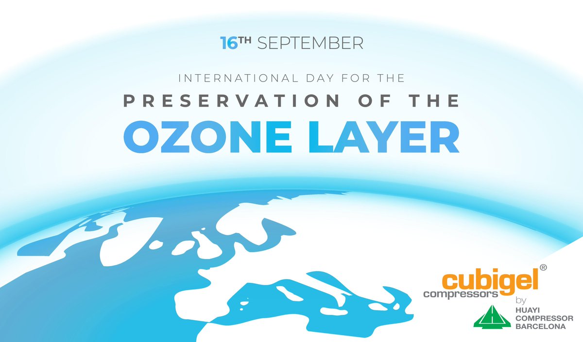 HuayiBarcelona's tweet photo. Sometimes a small change can be of great significance to the ozone layer. Huayi attaches great importance to  promotion of high-efficiency compressors using natural refrigerants. Visit our website for more information!
https://t.co/3UssEIr7bX 
#OzoneDay2021 
#naturalrefrigerants https://t.co/9mUGBdLWxV