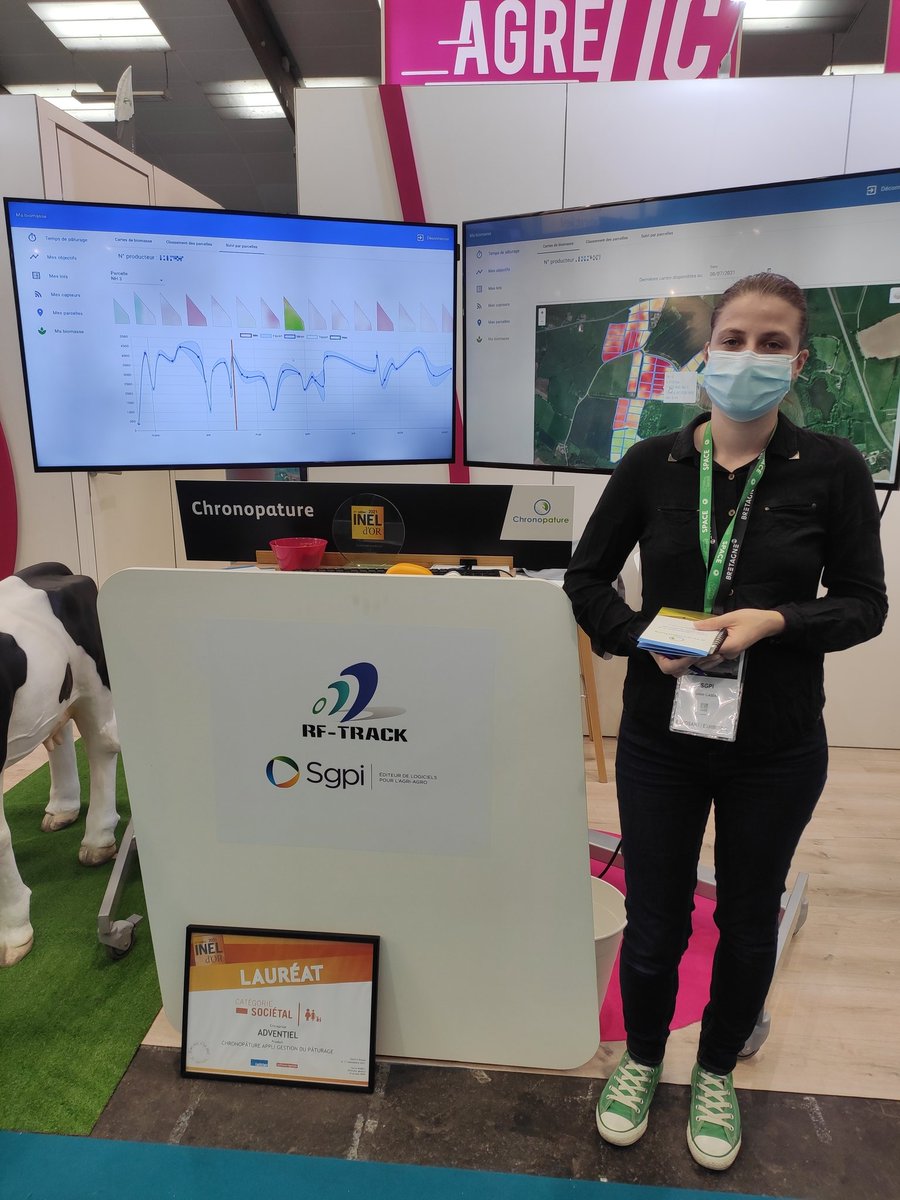 #SPACE2021 | Exposant #AGRETIC
📱 <a href="/rf_track/">RF-TRACK</a> et <a href="/SGPI_by_ADV/">SGPI</a> présentent "Chronopature"
➡️ Une solution de traçabilité et d’optimisation du pâturage.
📍 Retrouvez-nous H4 - B41