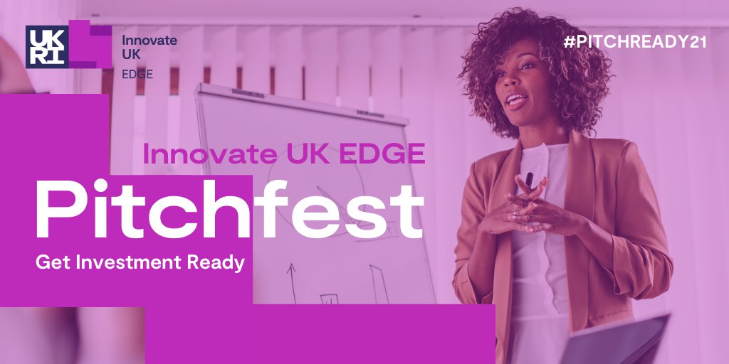 IUK_Wales's tweet image. Get your business pitch ready!
Join Innovate UK EDGE Pitchfest from 10 Feb-24 Mar #PitchReady21.
Build a compelling investment proposal and understand how to find UK investors. Available to 15 Welsh companies.
Apply today bit.ly/-Pitchfest-Wal…
#InnovateUKEDGE
@innovateuk