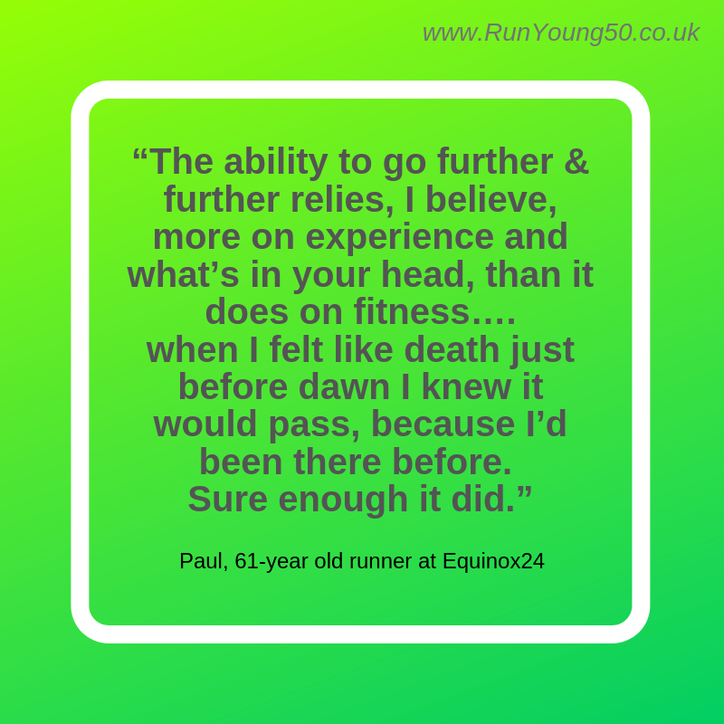 RunYoung50's tweet photo. It's the Equinox 24 Hour run this weekend at Belvoir Castle. Good luck to everyone taking part.

Here are some words of encouragement from Paul, one of the runners over 50 who contributed to my article about the race https://t.co/Esu7uDWrSy

#Equinox24 #24HourRun #RunnersOver50 https://t.co/QLWvbmnaOp