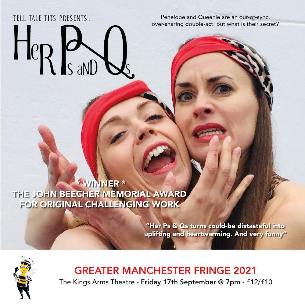 Not to be missed, award-winning physical comedy ‘Her Ps and Qs’ is at The Kings Arms - Salford as part of <a href="/GMFringe/">Greater Manchester Fringe</a> for one night only!

HER Ps AND Qs | 17th September 7pm | The Kings Arms

TICKETS ON SALE NOW!!! 

manchester.ssboxoffice.com/performances/h…