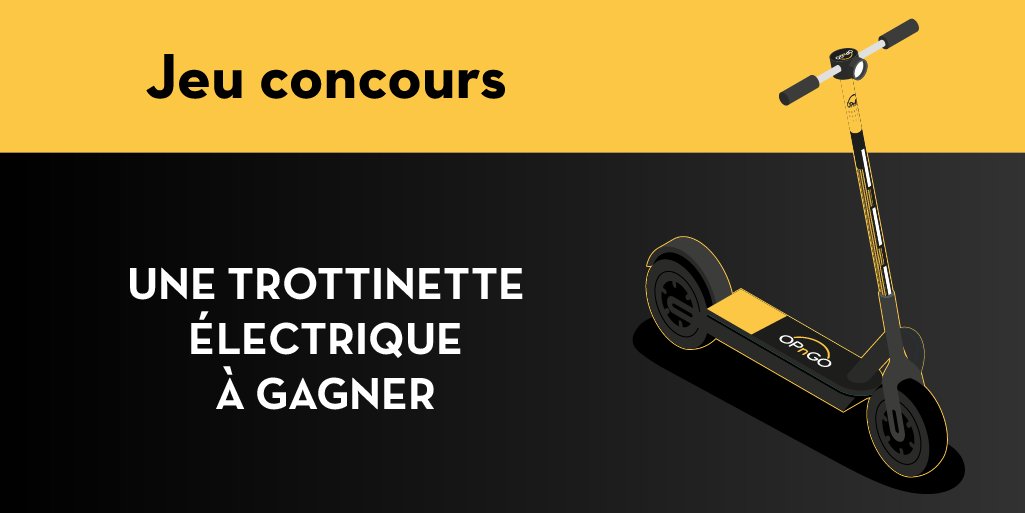 IndigoNeo_FR's tweet photo. [#JeuConcours] 1 trottinette électrique OPnGO à gagner pour la #SemainedelaMobilité 🛴⚡️

Pour participer :
✅ RT + Follow le compte @OPnGO_App  

Tirage au sort le 23/09/2021. Bonne chance à tous 🍀 https://t.co/O070dlrwJF