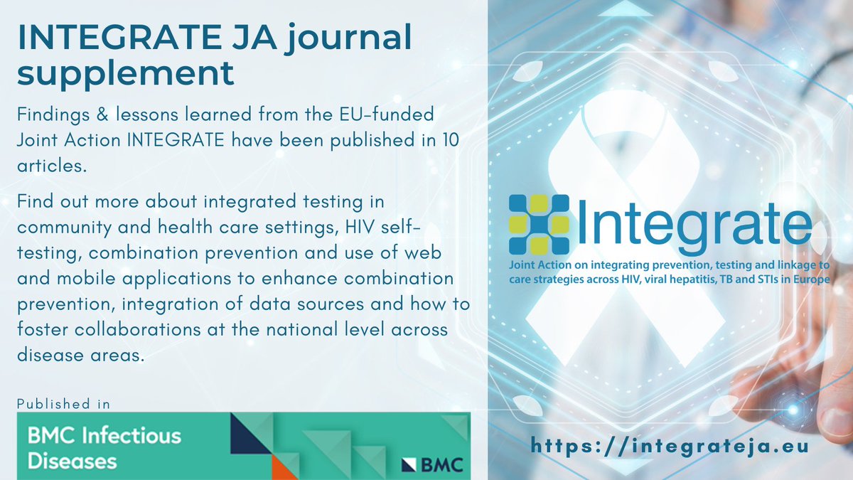 EuroTESTorg's tweet photo. The finding from the the @IntegrateJA have just been published in #BMCInfectDis.
The full content of the supplement can be found here 👇 https://t.co/LQ28tZtS1M

@BioMedCentral 
@EuroTestWeek https://t.co/FgxVKKFtYG