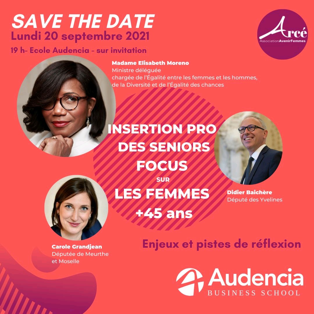#Emploi femmes +45 ans :un enjeu majeur pour l'après-Covid 🚀 
Inscription sur demande
#seniores #relance #inclusion