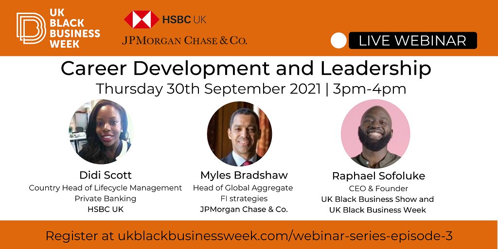 Tanya_Tee_'s tweet image. Register for @ukbbweek's next webinar: ukblackbusinessweek.com/webinar-series… where we explore the different financial career paths, tips for taking your career to the next level and what it takes to succeed in this dynamic industry with @HSBC_UK and @jpmorgan!
