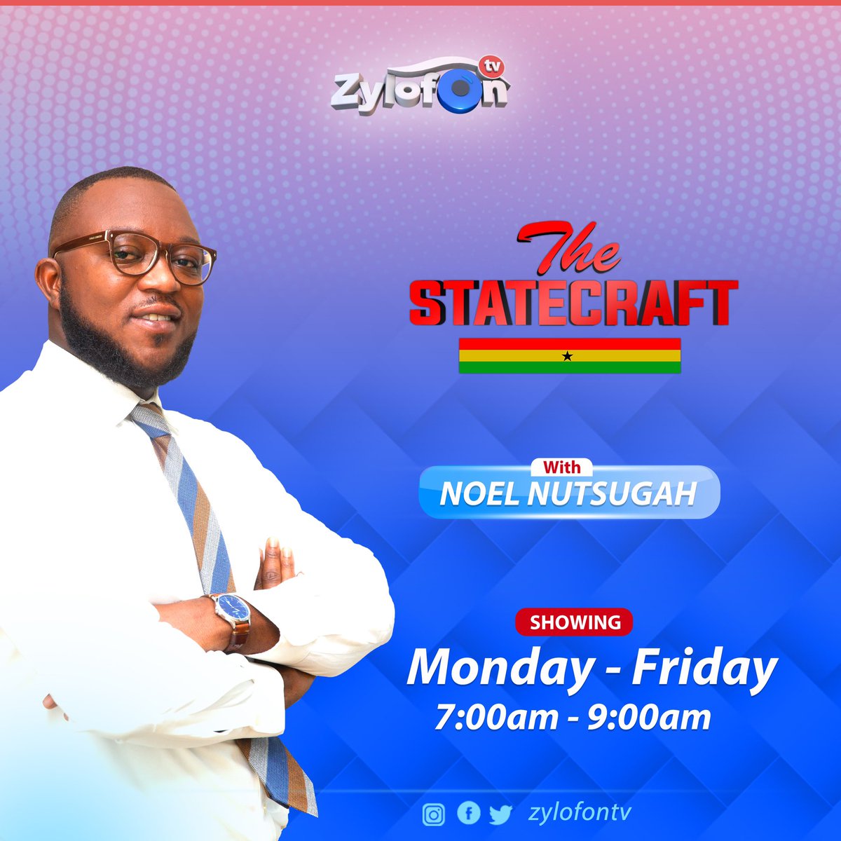 Stay tuned in to @ZylofonTv and @zylofon1021fm #TheStatecraft is still live on your television screens and radio with @NoelNutsugah 👌 #Zylofongroup