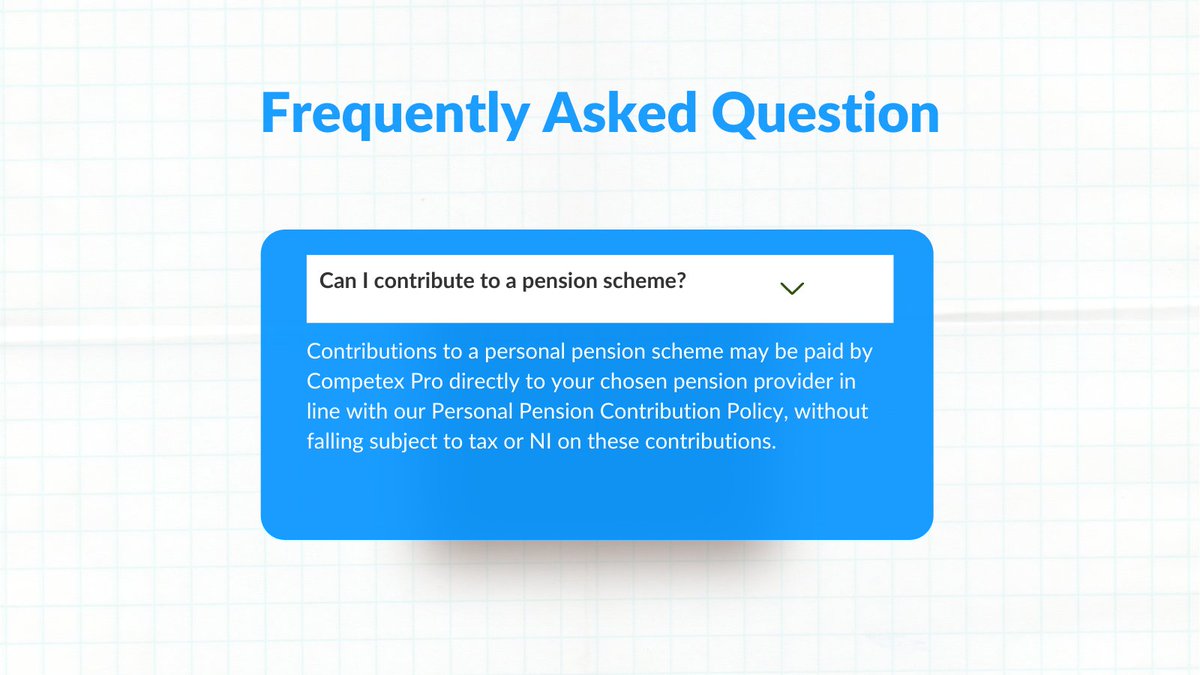 CompetexPro's tweet image. Not only can you contribute into a pension scheme when employed by Competex Pro, you can also choose to pay into a private pension scheme 💼

Find out more here: bit.ly/3kDybgr  

#payrollservices #payroll #pension