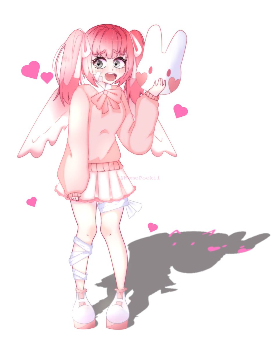MomoPockii's tweet photo. TW: Blood! (pink)

A bunny OC I created! I don't have a name yet... (◍•ᴗ•◍)" https://t.co/E8xaoVKhmG