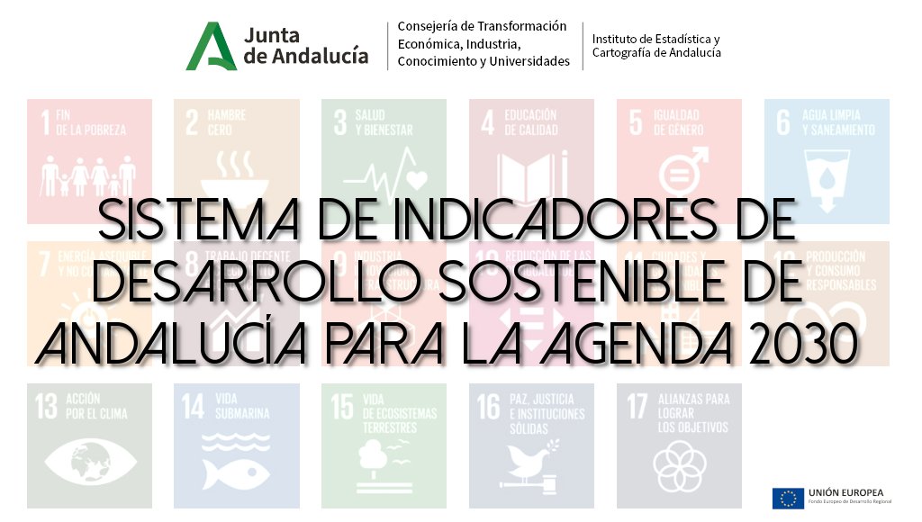 ¿Conoces el Sistema de Indicadores de Desarrollo Sostenible de Andalucía para la #Agenda2030? 
Es un conjunto de indicadores adoptado por la <a href="/UN/">United Nations</a>
Los indicadores utilizan estadísticas oficiales y facilitan información para Andalucía, España y Unión Europea
juntadeandalucia.es/institutodeest…