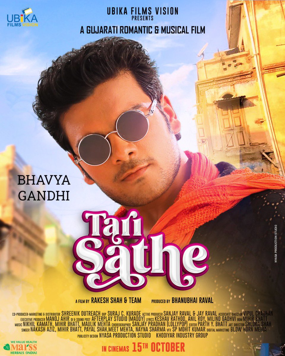 Announcing my third film <a href="/tarisaathe/">Tarisaathe</a> with <a href="/JinalBel/">jhinal belani</a>. 
Releasing on 15th October. 
See you guys in theatres.