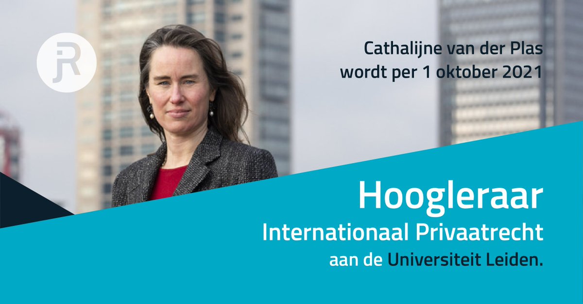 Bijzonder trots op collega Cathalijne van der Plas: per 1 oktober 2021 is zij part-time hoogleraar Internationaal Privaatrecht aan de Universiteit Leiden: jahae.nl/nl/nieuws-publ…