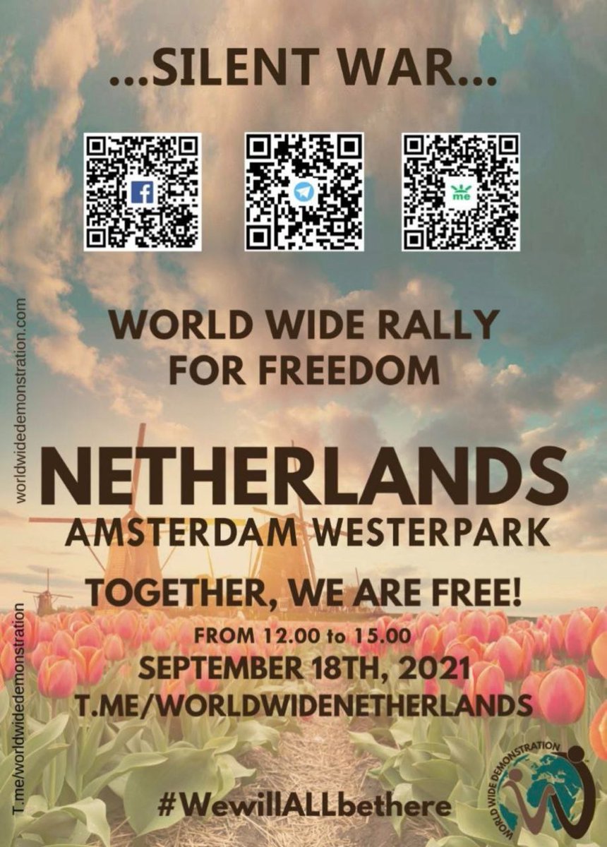 xicaboomchic's tweet photo. On saturday we raise vibrations. Let go of the illusion of separateness ๐๐๐งโค๏ธ
#WeWillALLBeThere
#WeAreAllinThisTogether
#FreedomOfSpeech
#FreedomofMovement
#FreedomofChoice
#FreedomofAssembly
#FreedomofHealth
#WorldWideDemonstration
#coronapas
#medischeapartheid https://t.co/HgsWMV7V6i