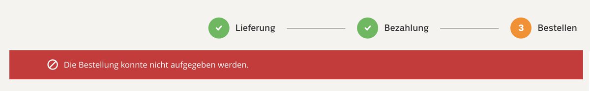 Hey <a href="/coop_ch/">coop_ch</a>, was ist los bei eurem Onlineshop? Seit gestern Abend versuche ich eine Bestellung aufzugeben. Alles versucht (Zahlungsmittel, App Neustart etc.). Gibts allg. Probleme?