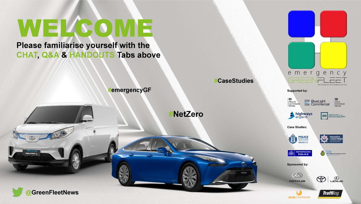 Emergency GREENFLEET starting 09.30am with <a href="/TheKateArmitage/">Kate Armitage 💙</a> <a href="/OZEVgovuk/">Office for Zero Emission Vehicles</a> <a href="/gov_procurement/">CrownCommercialServ</a> <a href="/SMMT/">SMMT</a> <a href="/BlueLightComm/">BlueLight Commercial</a> <a href="/NationalHways/">National Highways</a>
Your Roadmap to Blue Light Electrification 
Register now to join the conversation 
events.greenfleet.net/2021/emergency…

#emergencyGF