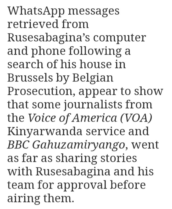albcontact's tweet photo. More from #Rusesabagina trial!
Was International Media Complicit in Spreading #FLN Propaganda?
@bbcgahuza @RadiyoyacuVOA
are cited &amp; evidence in hands of the Prosecution are exposing Thomas Kamirindi &amp; news editor Etienne Karekezi as Ally Yussuf Mugenzi
https://t.co/bgkrQx1Sw1 https://t.co/9ZhF1g88Nn